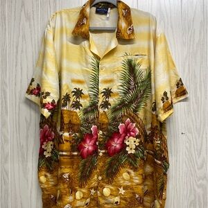 Pacific & Co Mens Hawaiian Tropical Button Up Shirt USA